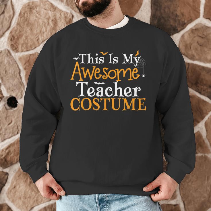 This Is My Awesome Teacher Costume Halloween Party Matching Men Graphic Sweatshirt, novelty gifts, funny gifts This Is My Awesome Teacher Costume Halloween Party Matching Men Graphic Sweatshirt, novelty gifts, funny gifts