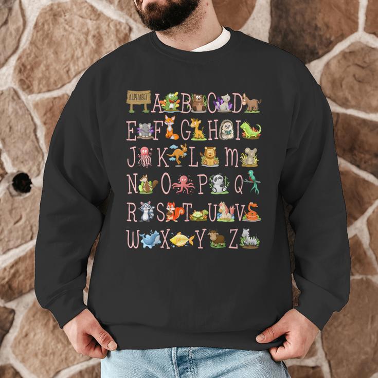 Back To School Kindergarten Teacher ABCs Animals Alphabet Men Graphic Sweatshirt, novelty gifts, funny gifts Back To School Kindergarten Teacher ABCs Animals Alphabet Men Graphic Sweatshirt, novelty gifts, funny gifts