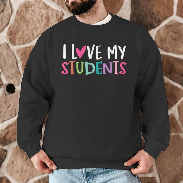 Back To School I Love My Students Teachers Women Boys Girls Men Graphic Sweatshirt, novelty gifts, funny gifts
