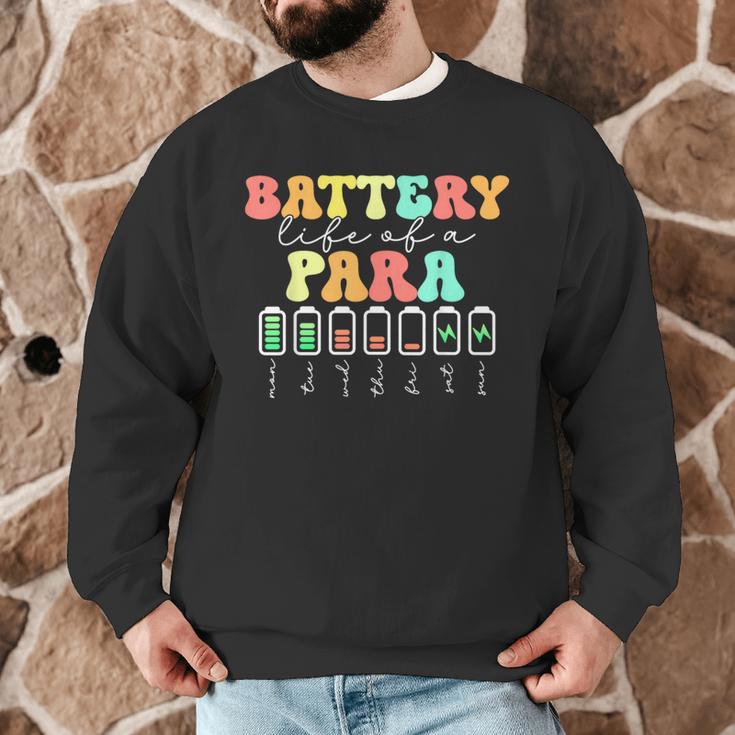 Battery Life Of A Para SPED Parapro Teacher Squad Men Graphic Sweatshirt, novelty gifts, funny gifts Battery Life Of A Para SPED Parapro Teacher Squad Men Graphic Sweatshirt, novelty gifts, funny gifts
