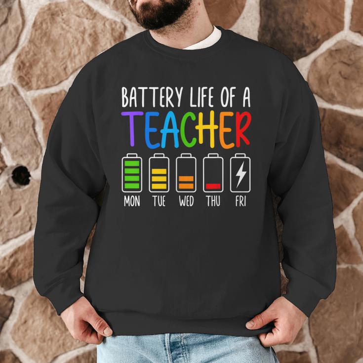 Battery Life Of A Teacher School Teacher Appreciation Men Graphic Sweatshirt, novelty gifts, funny gifts Battery Life Of A Teacher School Teacher Appreciation Men Graphic Sweatshirt, novelty gifts, funny gifts
