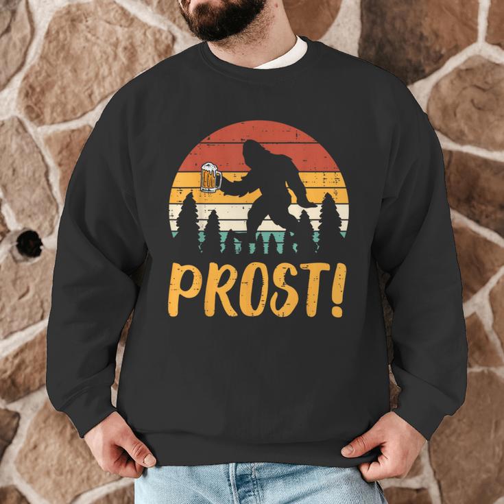 Bigfoot Sasquatch Prost Retro Bavarian Oktoberfest Men Women Men Graphic Sweatshirt, novelty gifts, funny gifts