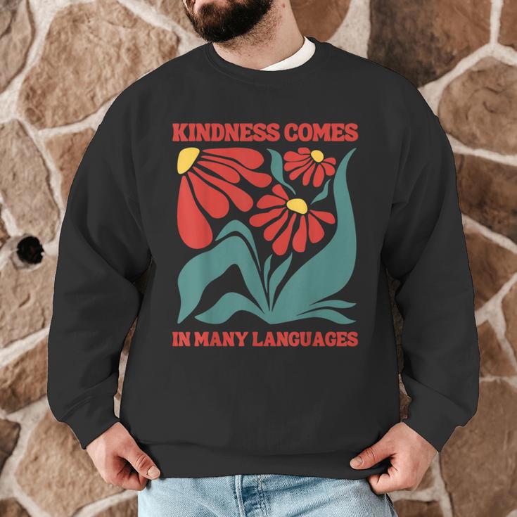 Boho Flower ESL Teacher Kindness Comes In Many Languages Men Graphic Sweatshirt, novelty gifts, funny gifts Boho Flower ESL Teacher Kindness Comes In Many Languages Men Graphic Sweatshirt, novelty gifts, funny gifts