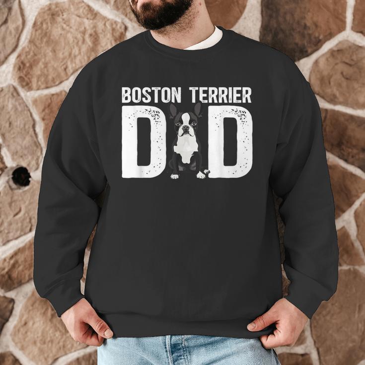 Boston Terrier Dad Of A Bostie Dad Bostie Father Men Graphic Sweatshirt, novelty gifts, funny gifts