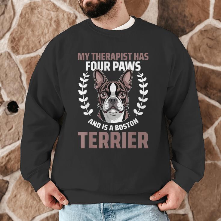 Boston Terrier Dog Men Graphic Sweatshirt, novelty gifts, funny gifts