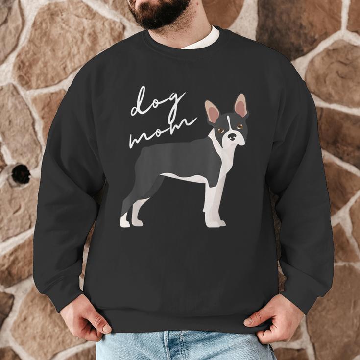 Boston Terrier Dog Mom Woman Women Men Graphic Sweatshirt, novelty gifts, funny gifts
