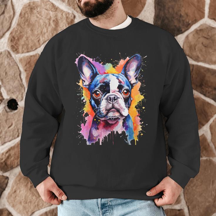 Boston Terrier Lover Pop Art Color Boston Terrier Dog For Men Women Girls Kids Men Graphic Sweatshirt, novelty gifts, funny gifts