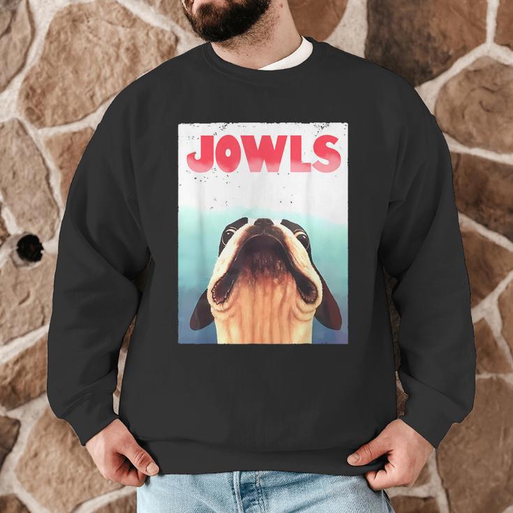 Boston Terriers Jowls Dog Mom Dog Dad Men Graphic Sweatshirt, novelty gifts, funny gifts