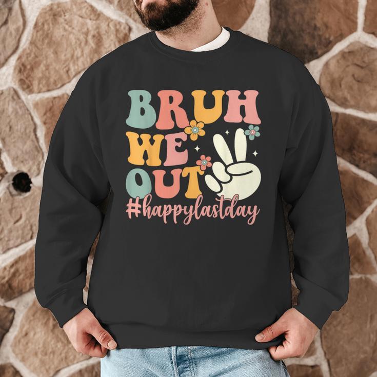 Bruh We Out Teacher Retro Last Day Of School Boys Girls Kids Men Graphic Sweatshirt, novelty gifts, funny gifts Bruh We Out Teacher Retro Last Day Of School Boys Girls Kids Men Graphic Sweatshirt, novelty gifts, funny gifts