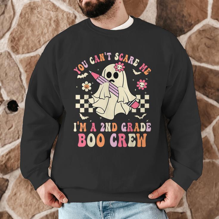 You Can't Scare Me Im A 2nd-Grade Boo Crew Teacher Halloween Men Graphic Sweatshirt, novelty gifts, funny gifts