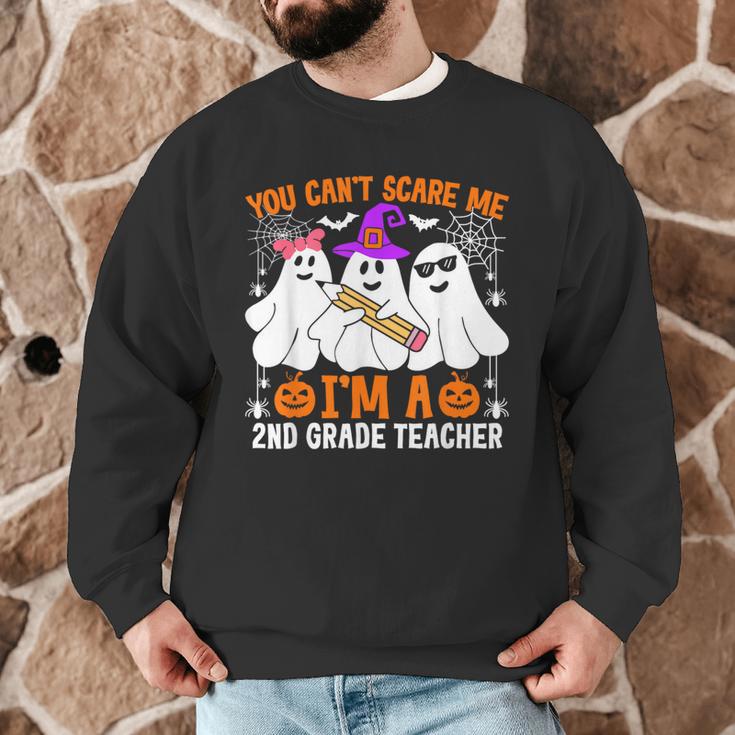 You Can't Scare Me I'm A 2nd Grade Teacher Halloween Men Graphic Sweatshirt, novelty gifts, funny gifts