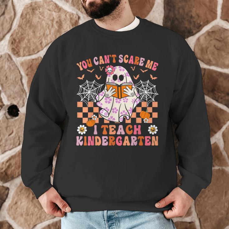 You Cant Scare Me I Teach Kindergarten Teacher Halloween Men Graphic Sweatshirt, novelty gifts, funny gifts