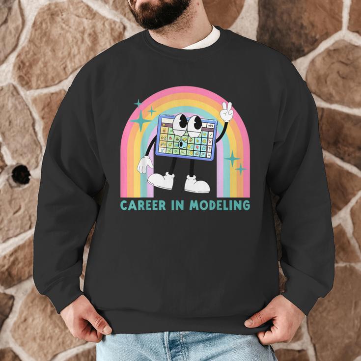 Career In Modeling AAC Teacher SLP SPED Communication Autism Men Graphic Sweatshirt, novelty gifts, funny gifts Career In Modeling AAC Teacher SLP SPED Communication Autism Men Graphic Sweatshirt, novelty gifts, funny gifts