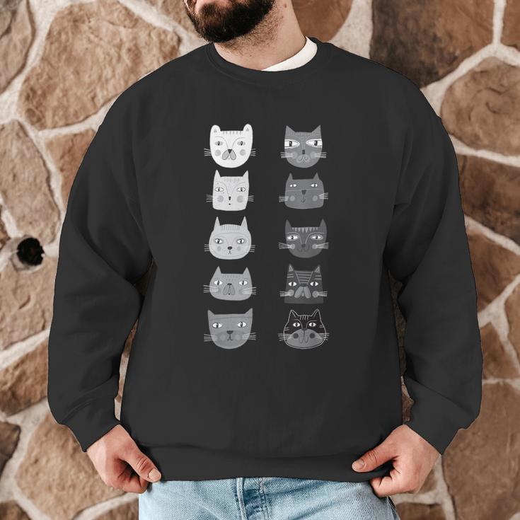 Cat Themed Artist Value Scale Educational Art Teacher Men Graphic Sweatshirt, novelty gifts, funny gifts Cat Themed Artist Value Scale Educational Art Teacher Men Graphic Sweatshirt, novelty gifts, funny gifts
