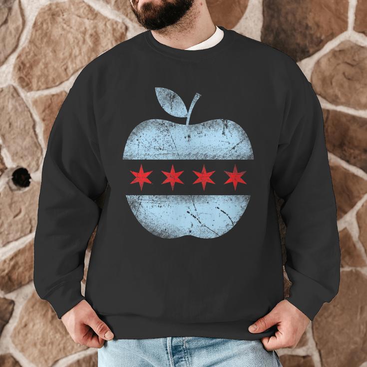 Chicago Flag Teacher School Cute Men Graphic Sweatshirt, novelty gifts, funny gifts