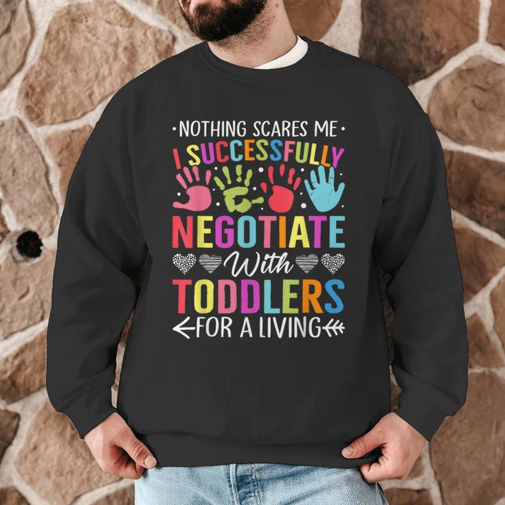 Childcare Teacher Negotiate With Toddlers Daycare Provider Men Women Girls Kids Men Graphic Sweatshirt, novelty gifts, funny gifts