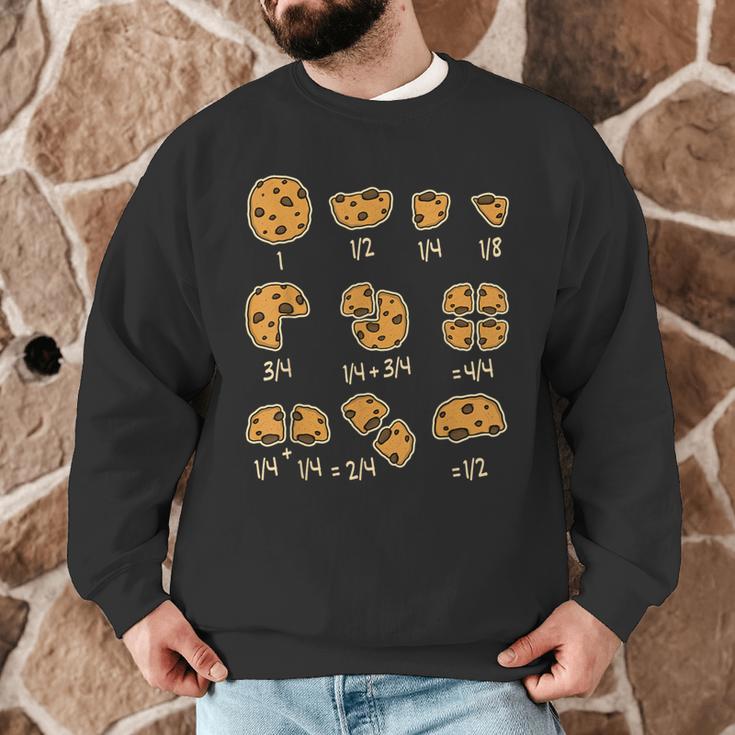 Chocolate Cookie Quick Math Fraction Math Teachers For Men Women Girls Kids Men Graphic Sweatshirt, novelty gifts, funny gifts