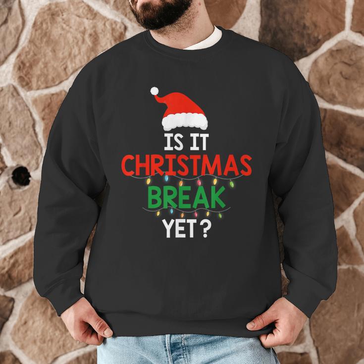 Is It Christmas Break Yet Teacher Xmas Winter Saying Men Graphic Sweatshirt, novelty gifts, funny gifts Is It Christmas Break Yet Teacher Xmas Winter Saying Men Graphic Sweatshirt, novelty gifts, funny gifts