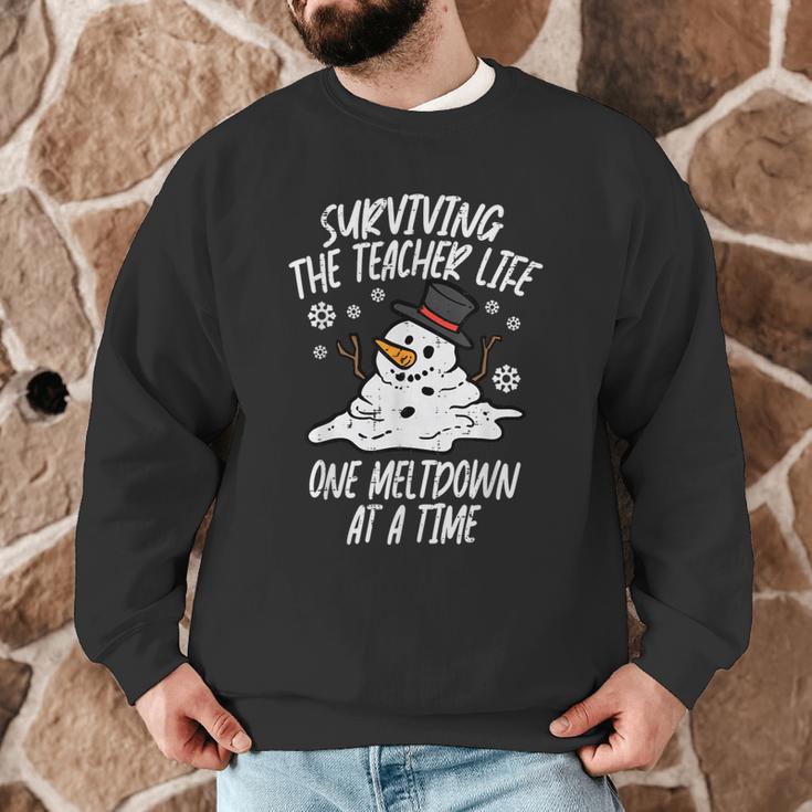 Christmas Surviving Teacher Life Meltdown Xmas Women Men Men Graphic Sweatshirt, novelty gifts, funny gifts Christmas Surviving Teacher Life Meltdown Xmas Women Men Men Graphic Sweatshirt, novelty gifts, funny gifts