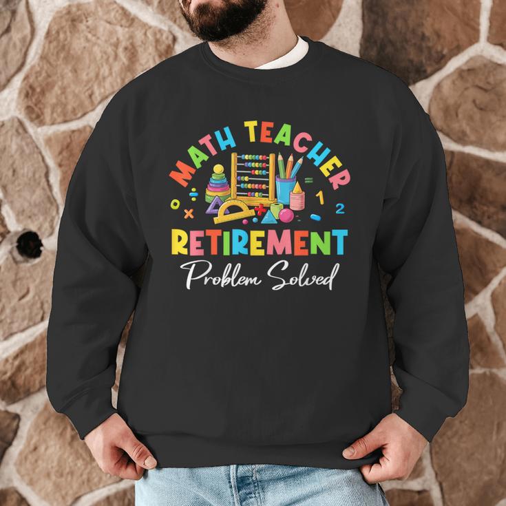 Colorful Math Teacher Retirement Solve The Problem Retired Men Graphic Sweatshirt, novelty gifts, funny gifts Colorful Math Teacher Retirement Solve The Problem Retired Men Graphic Sweatshirt, novelty gifts, funny gifts