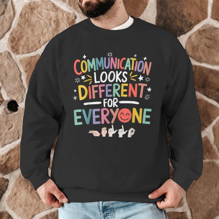 Communication ASL Teacher Deaf People ASL Interpreter Men Graphic Sweatshirt, novelty gifts, funny gifts