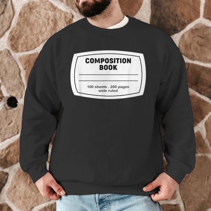 Composition Notebook Halloween Costume Teacher Student Men Graphic Sweatshirt, novelty gifts, funny gifts Composition Notebook Halloween Costume Teacher Student Men Graphic Sweatshirt, novelty gifts, funny gifts