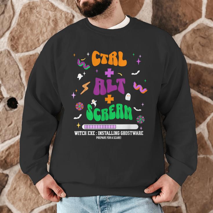 Computer Teacher Spooky Halloween Technology STEM Engineer Men Graphic Sweatshirt, novelty gifts, funny gifts