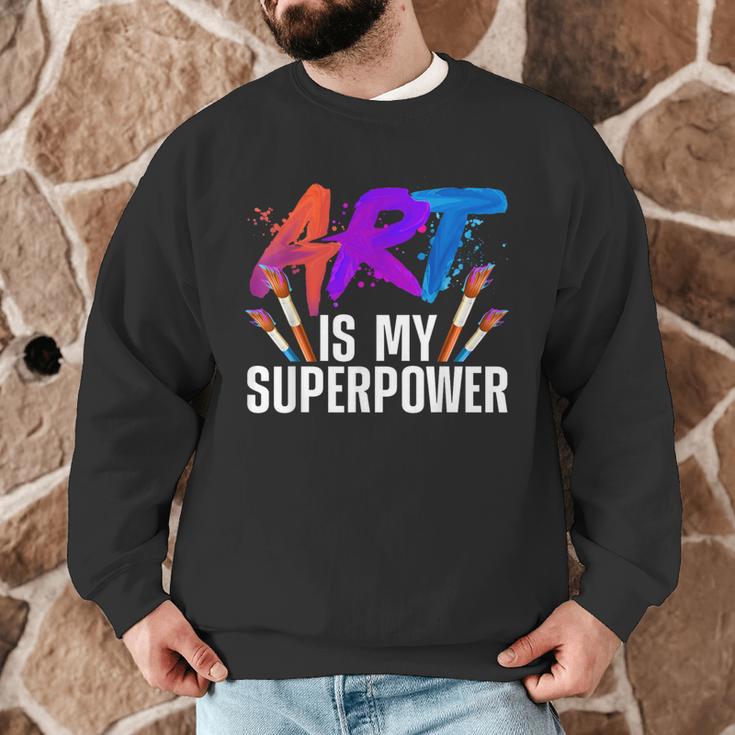 Cool Art For Men Women Art Teacher Artist Painter Superpower Men Graphic Sweatshirt, novelty gifts, funny gifts Cool Art For Men Women Art Teacher Artist Painter Superpower Men Graphic Sweatshirt, novelty gifts, funny gifts