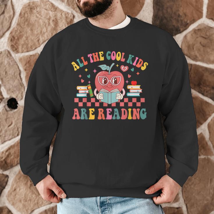 All The Cool Kids Are Reading Book Reading Teacher School Men Graphic Sweatshirt, novelty gifts, funny gifts All The Cool Kids Are Reading Book Reading Teacher School Men Graphic Sweatshirt, novelty gifts, funny gifts