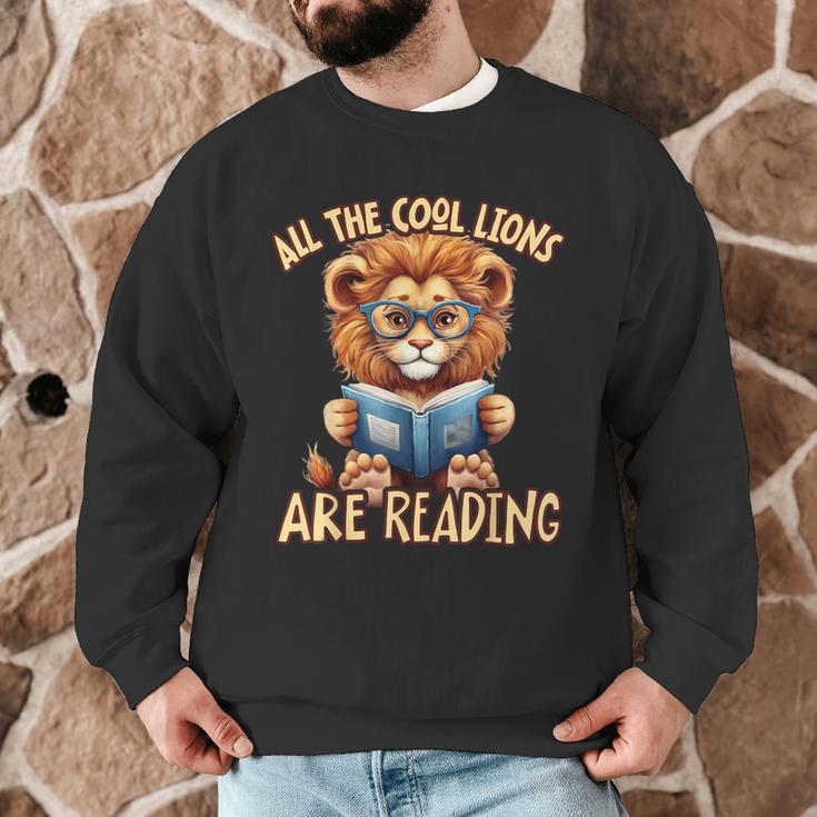 All The Cool Lions Are Reading Lion Teacher Men Women Kids Men Graphic Sweatshirt, novelty gifts, funny gifts All The Cool Lions Are Reading Lion Teacher Men Women Kids Men Graphic Sweatshirt, novelty gifts, funny gifts