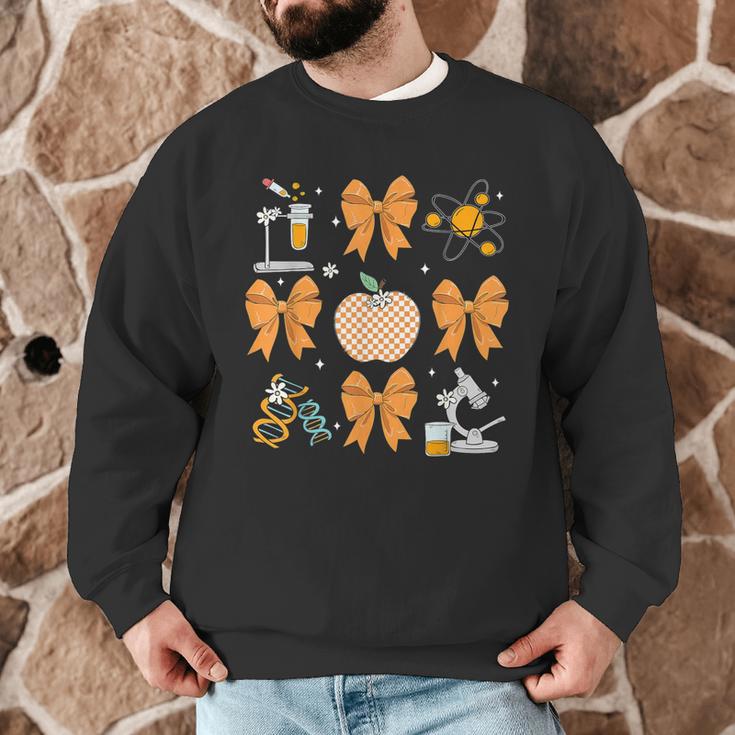 Coquette Bow Fall Science Teacher Stem Teacher Thanksgiving Men Graphic Sweatshirt, novelty gifts, funny gifts Coquette Bow Fall Science Teacher Stem Teacher Thanksgiving Men Graphic Sweatshirt, novelty gifts, funny gifts