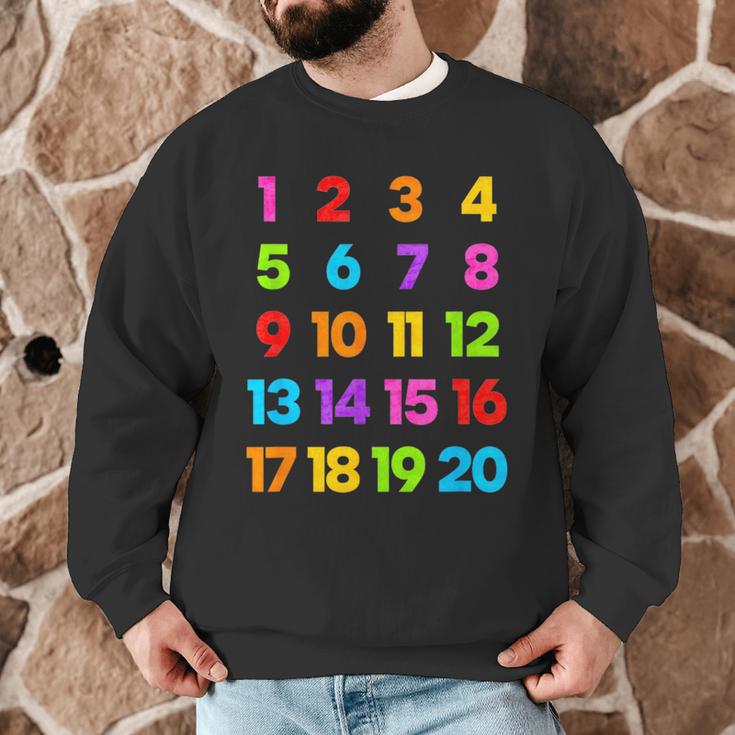 Counting 1-10 Learn To Count Number School Kids Teacher Men Graphic Sweatshirt, novelty gifts, funny gifts