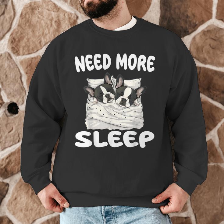 Cute Boston Terrier Need More Sleep Pajamas Nightgown Men Graphic Sweatshirt, novelty gifts, funny gifts