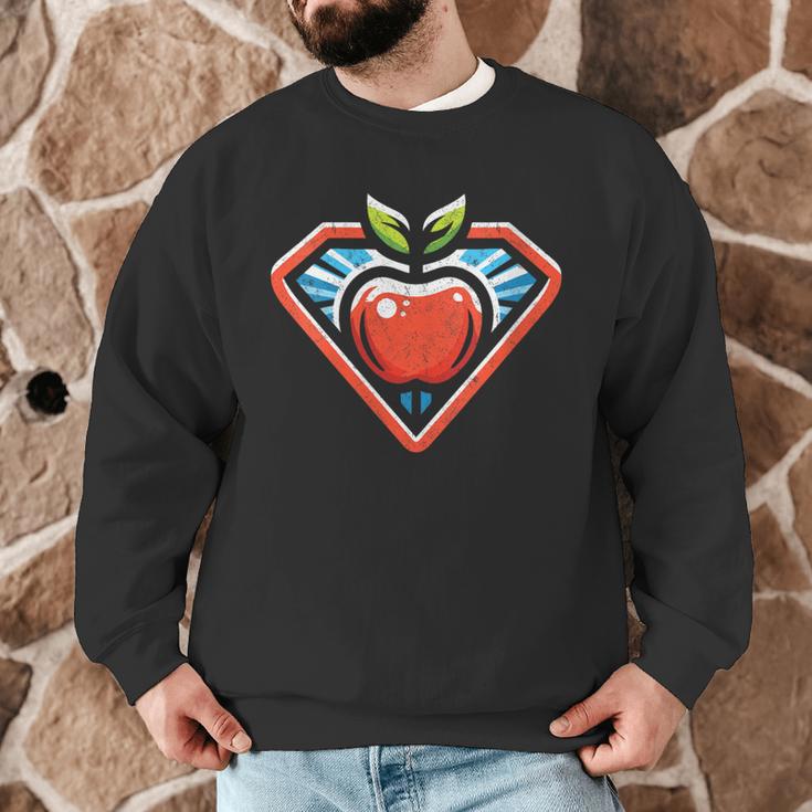 Cute Distressed Super Teacher Superhero Apple Men Graphic Sweatshirt, novelty gifts, funny gifts Cute Distressed Super Teacher Superhero Apple Men Graphic Sweatshirt, novelty gifts, funny gifts