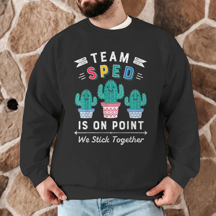 Cute SPED Teacher Special Education Cactus SPED Teacher Men Graphic Sweatshirt, novelty gifts, funny gifts