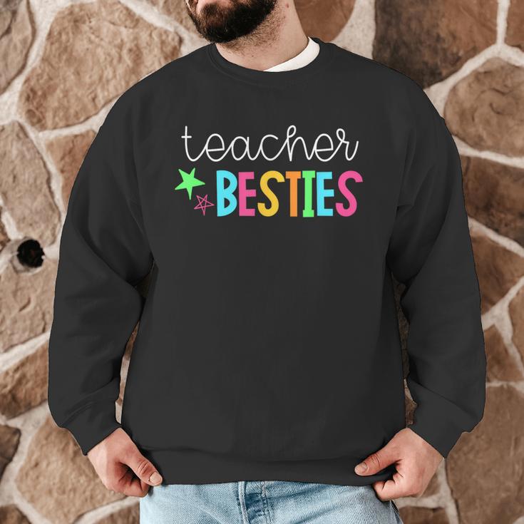 Cute Teacher Shirt Teacher Besties Men Graphic Sweatshirt, novelty gifts, funny gifts
