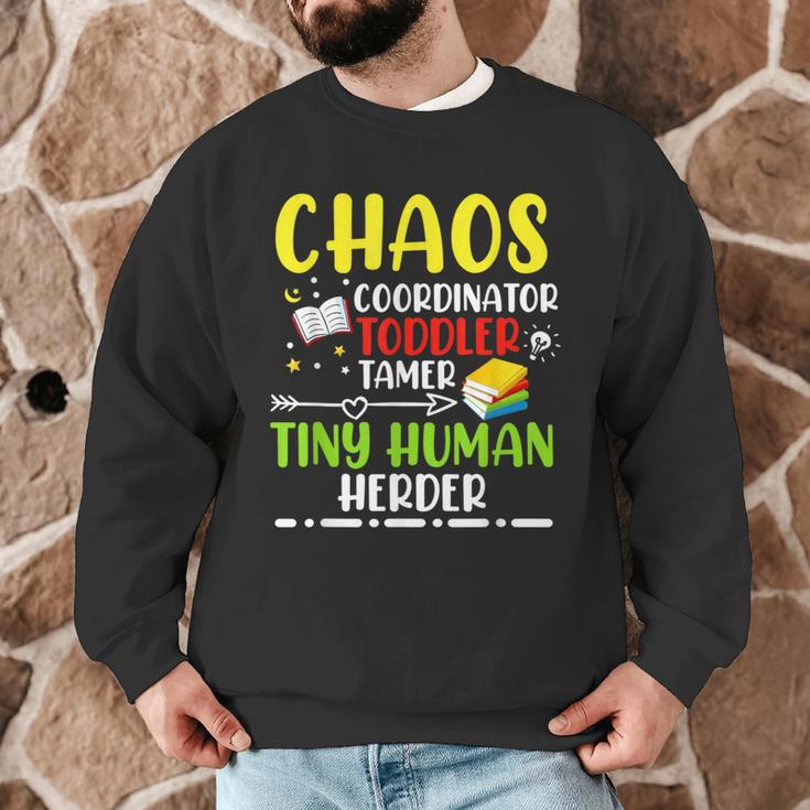Daycare Teacher School Chaos Coordinator Toddler Tamer For Men Women Kids Men Graphic Sweatshirt, novelty gifts, funny gifts Daycare Teacher School Chaos Coordinator Toddler Tamer For Men Women Kids Men Graphic Sweatshirt, novelty gifts, funny gifts