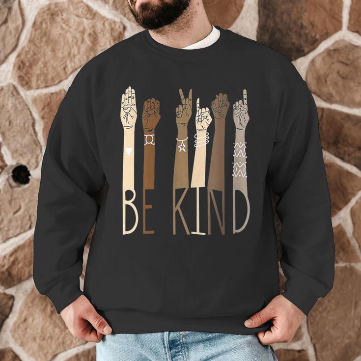 Deaf Be Kind Sign Language Hand Talking Teachers Interpreter Men Graphic Sweatshirt, novelty gifts, funny gifts Deaf Be Kind Sign Language Hand Talking Teachers Interpreter Men Graphic Sweatshirt, novelty gifts, funny gifts