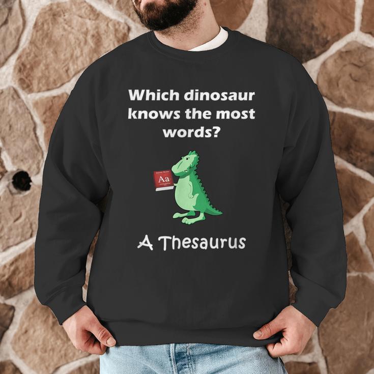 Dinosaur Thesaurus Grammar Joke Teacher Men Graphic Sweatshirt, novelty gifts, funny gifts Dinosaur Thesaurus Grammar Joke Teacher Men Graphic Sweatshirt, novelty gifts, funny gifts