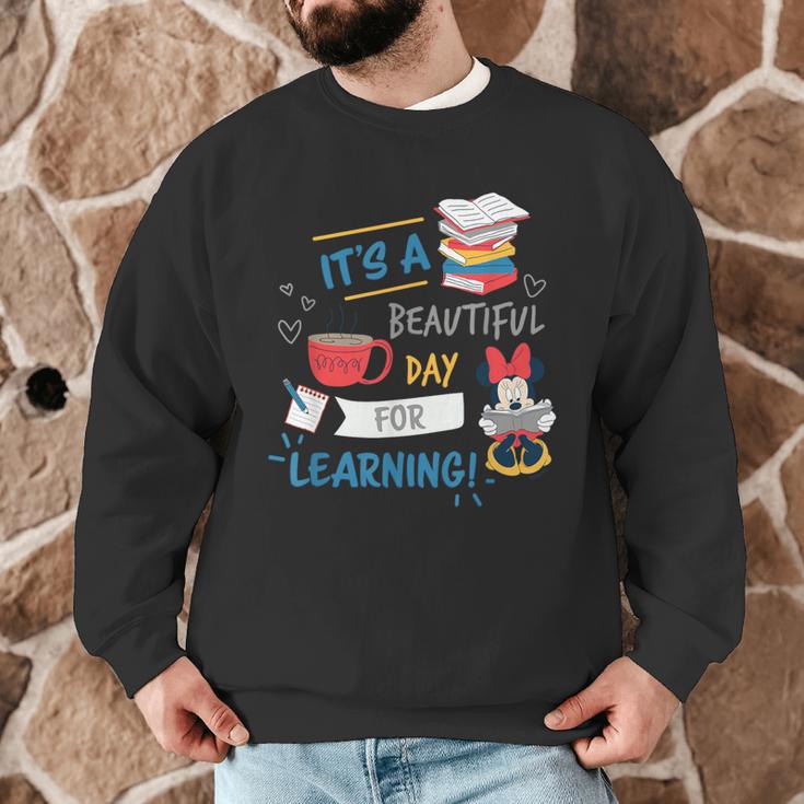 Disney Minnie Mouse Beautiful Day For Learning Teacher's Day Men Graphic Sweatshirt, novelty gifts, funny gifts Disney Minnie Mouse Beautiful Day For Learning Teacher's Day Men Graphic Sweatshirt, novelty gifts, funny gifts