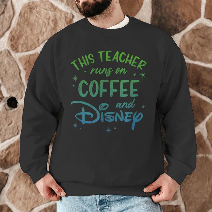 Disney This Teacher Runs On Coffee And Disney Gradient Logo Men Graphic Sweatshirt, novelty gifts, funny gifts Disney This Teacher Runs On Coffee And Disney Gradient Logo Men Graphic Sweatshirt, novelty gifts, funny gifts