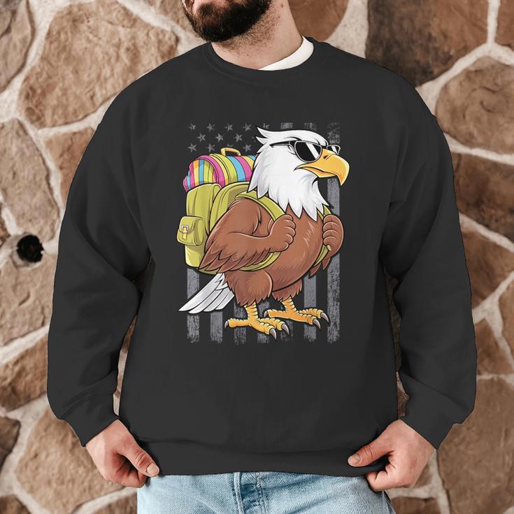 Eagle First Day Of School Teacher Back To School Eagle Men Graphic Sweatshirt, novelty gifts, funny gifts