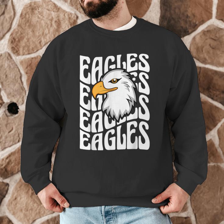 Eagles School Sports Fan Team Spirit Teacher Parent Student Men Graphic Sweatshirt, novelty gifts, funny gifts