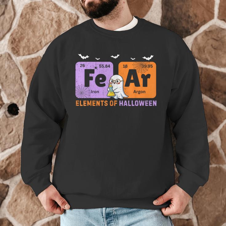 Elements Of Halloween Fear Periodically Chemistry Teacher Men Graphic Sweatshirt, novelty gifts, funny gifts
