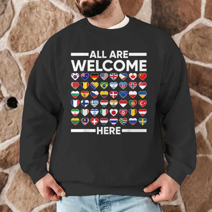 ESL Teacher All Are Welcome Here For Worlds Virtual Teachers Men Graphic Sweatshirt, novelty gifts, funny gifts ESL Teacher All Are Welcome Here For Worlds Virtual Teachers Men Graphic Sweatshirt, novelty gifts, funny gifts