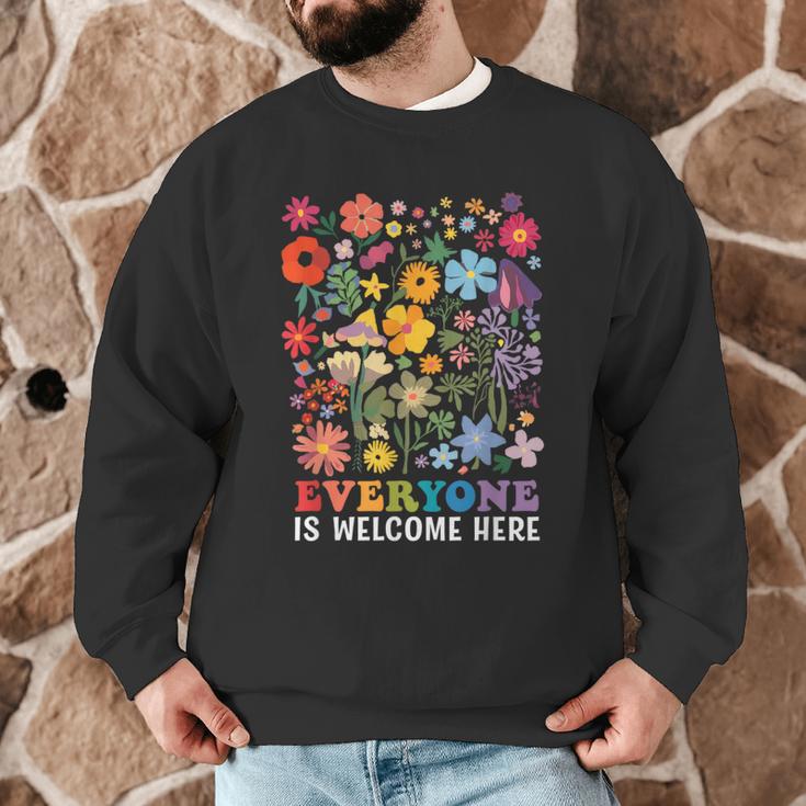 Everyone Is Welcome Here Tshirt Idaho Teacher Support Retro Men Graphic Sweatshirt, novelty gifts, funny gifts Everyone Is Welcome Here Tshirt Idaho Teacher Support Retro Men Graphic Sweatshirt, novelty gifts, funny gifts