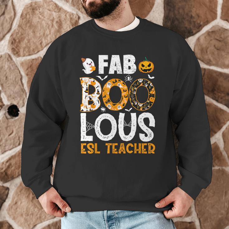 Faboolous ESL ESOL Teacher Spooky Teacher Halloween Costume For Men Women Men Graphic Sweatshirt, novelty gifts, funny gifts