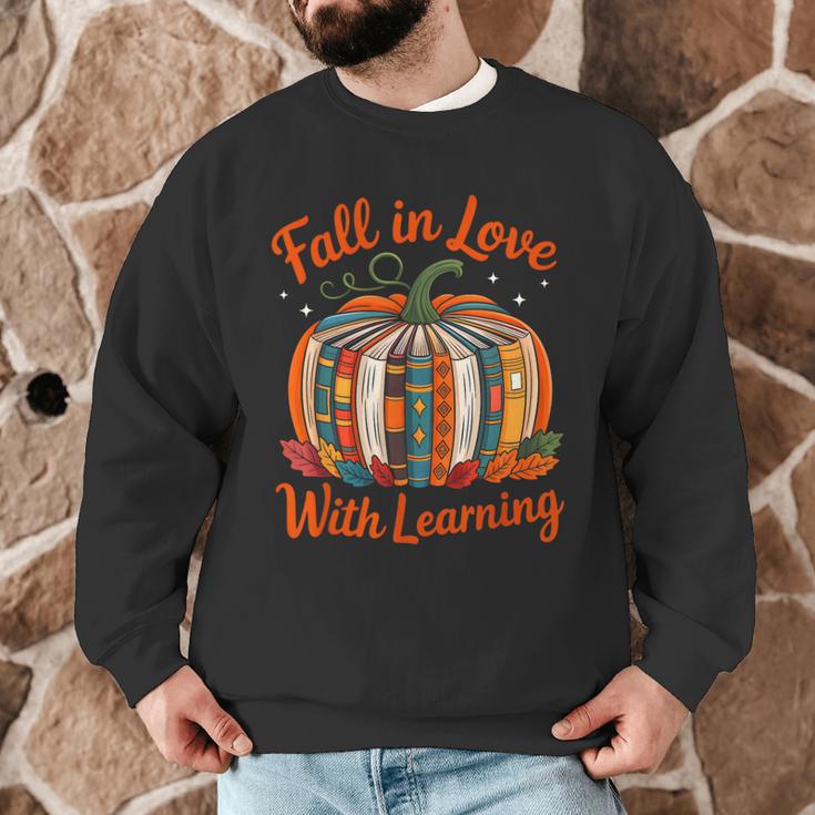 Fall In Love With Learning Book Lover Autumn Pumpkin Teacher Men Graphic Sweatshirt, novelty gifts, funny gifts Fall In Love With Learning Book Lover Autumn Pumpkin Teacher Men Graphic Sweatshirt, novelty gifts, funny gifts