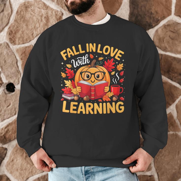 Fall In Love With Learning Pumpkin Thanksgiving Teacher Fall Men Graphic Sweatshirt, novelty gifts, funny gifts Fall In Love With Learning Pumpkin Thanksgiving Teacher Fall Men Graphic Sweatshirt, novelty gifts, funny gifts
