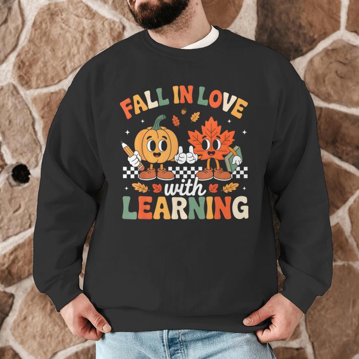 Fall In Love With Learning Shirt Autumn Thanksgiving Teacher Men Graphic Sweatshirt, novelty gifts, funny gifts Fall In Love With Learning Shirt Autumn Thanksgiving Teacher Men Graphic Sweatshirt, novelty gifts, funny gifts